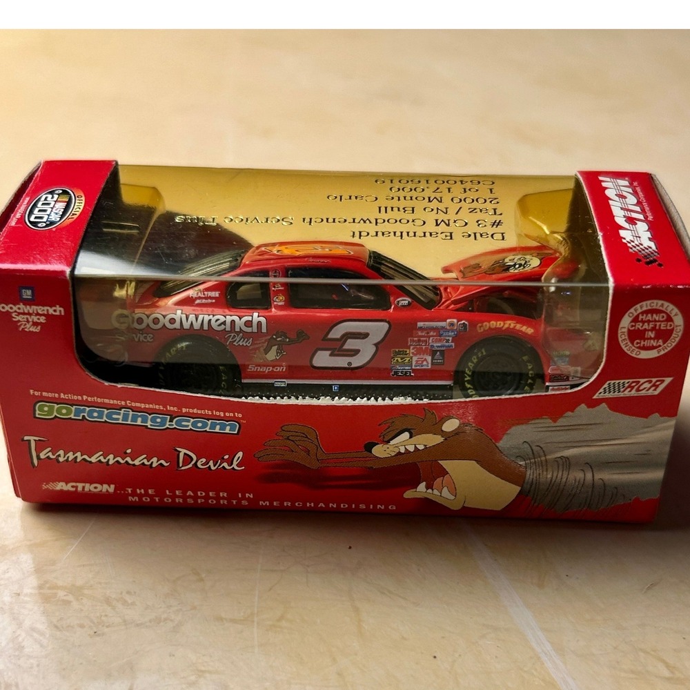 Action Dale Earnhardt #3 Taz No Bull 2000 Monte Carlo 1:64 Red Diecast Car